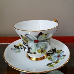 Bone china cup and saucer made in England by Windsor.